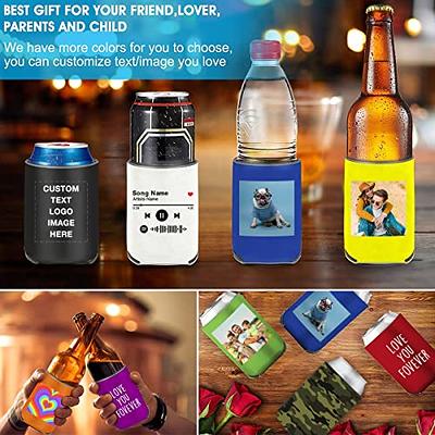 Personalized Can Sleeve Beer Coolers 1-150pcs Bulk Custom Insulated  Beverage Bottle Holder with Logo Image Text for Party Weddings Fishing  Picnics,Red - Yahoo Shopping
