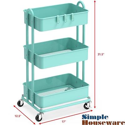 Simple Houseware 3-Tier Kitchen Cart Multifunctional Rolling