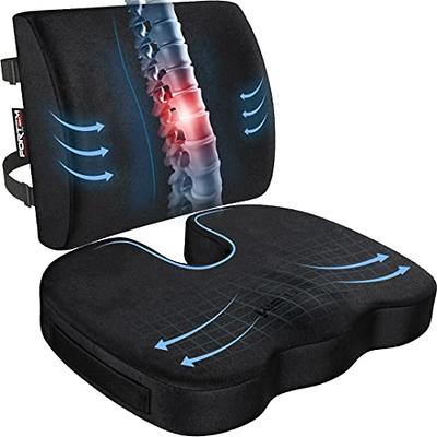 ComfiLife Lumbar Support Back Pillow Office Chair and Car Seat Cushion -  Memory Foam with Adjustable Strap and Breathable 3D Mesh (Black) - Yahoo  Shopping