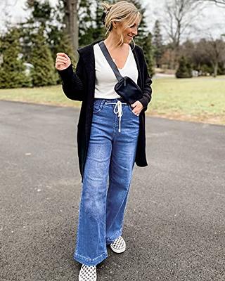 GRAPENT Jeans for Women Wide Leg Pants for Women Womens Jeans