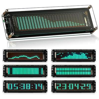 Douk Audio VU22 Dual Analog VU Meter Display DB Panel MIC+LINE Sound Level  Meter (Black)