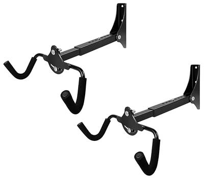 PHUNAYA Bike Hanger Wall Mount Hook Horizontal Foldable Bicycle 2 Pack