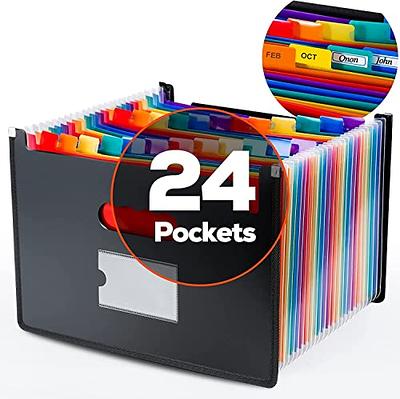  Harloon 2 Pack 24 Pockets Expanding File Folder with