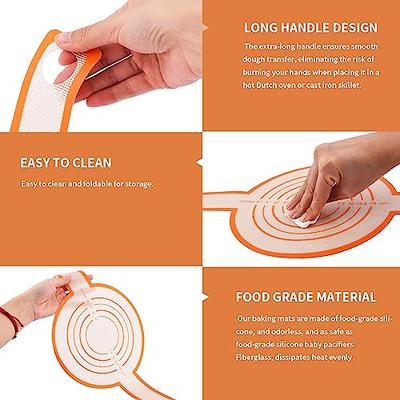 2 Pcs Silicone Bread Sling Bread Baking Mat with Oil Brush and Spatula,  Sourdough Silicone Bread Sling Dough Sling, Long Handles Bread Baking Sheet  Liner for Transferable Dough(brown) - Yahoo Shopping