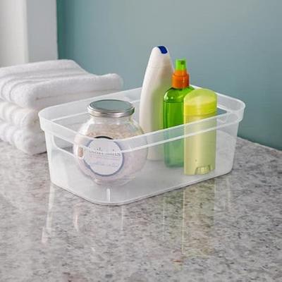 Tribello Modern Sterilite Cabinet Organizers And Storage Pantry Shelf  Organizer - Clear Plastic Storage Bins - Made In USA (Medium - 12” X 8” X  4”) - Yahoo Shopping