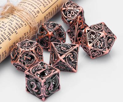  Metal dice Set D&D, Polyhedron DND7 Dungeons and