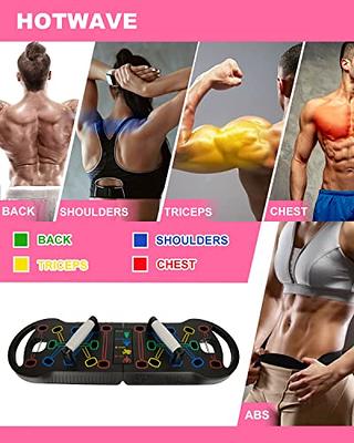 HOTWAVE Pilates Bar Kit with 15 Fitness Accessories.Resistance Bands  Strength Training. Ab Roller for Abs Workout.Portable Home Gym for Man and  Women