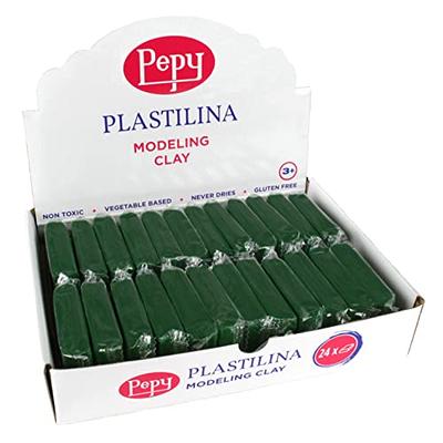 Pepy Plastilina Reusable and Non-Drying Modeling Clay; Set of 24 Bars, 1.4  Ounce Each, Perfect for Arts and Crafts Projects, Dark Green - Yahoo  Shopping