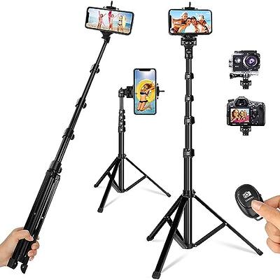 Selfie Stick Portable 40 Inch Aluminum Alloy Selfie Stick Phone Tripod with  Wireless Remote Shutter Compatible with All Cell Phones for Selfie/Video  Recording/Photo/Live Stream/Vlog black 