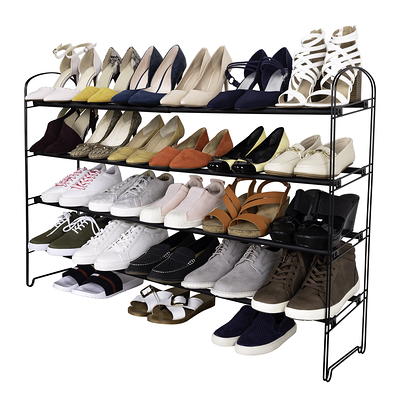 Mainstays 6-Tier over the Door Shoe Rack, White, 18 Pairs of Shoes