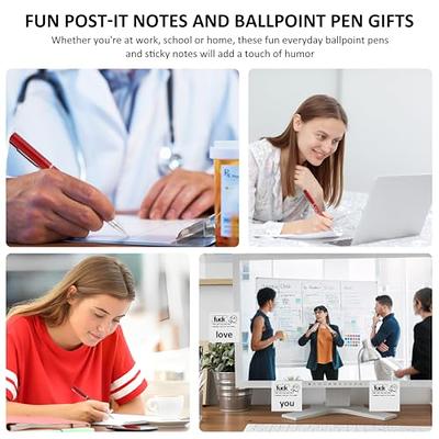 3Pcs Sticky Note and Pen Set, Funny Novelty Fresh Outta Notepad and Pen,  Reusable Rude Word Sticky Notes Notepads, Fun Desk Accessory Gifts for  Friends Coworkers Christmas Birthday Gift (Red) - Yahoo