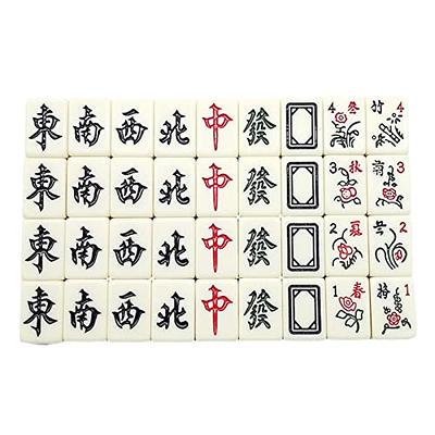 Mini Chinese Mahjong Board Game mahjong with Storage Box for Travel Board  Game Family Fun Toys