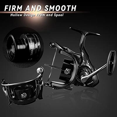 Fishdrops Fishing Reels Spinning, 5+1BB Anti-Reverse with Left