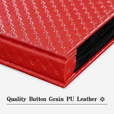 Mublalbum Small Photo Album 4x6 200 Photos Leather Cover Picture photo Book  200 Horizontal Pockets Photo Albums for Baby Wedding Anniversary Family  (Red) - Yahoo Shopping