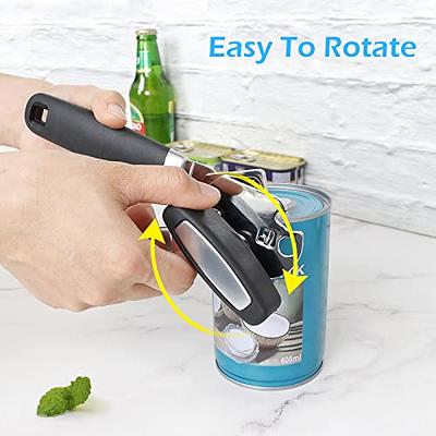 Safring Can Opener Manual, Handheld Strong Heavy Duty Stainless Steel Can  Opener, Comfortable Handle, Sharp Blade Smooth Edge, Can Openers with