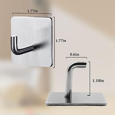 Rise age Adhesive Hooks Heavy Duty Waterproof in Shower Hooks for Hanging  Loofah, Towels, Clothes, Robes for Bathroom Removable Adhesive Wall Hooks