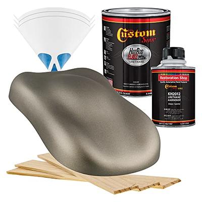 Restoration Shop - Gunmetal Grey Metallic Acrylic Enamel Auto Paint -  Gallon Paint Color Only - Professional Single Stage High Gloss Automotive,  Car