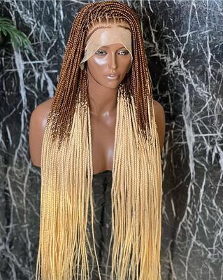  Brinbea HD Full Lace Braided Wigs Knotless Box Braid