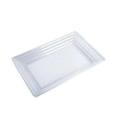 Clear Acrylic Serving Tray with Gold Handle, Spill Proof Clear Acrylic Trays  Plastic Serving Tray PUY551 - The Home Depot
