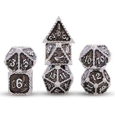  Metal dice Set D&D, Polyhedron DND7 Dungeons and