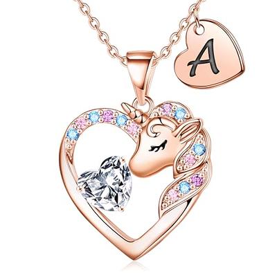 Hidepoo Unicorn Gifts for Girls Age 6-8 - Unicorn Necklace for