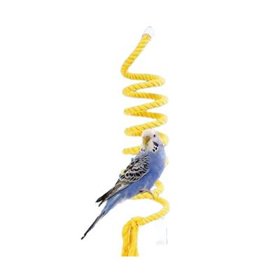 2 Pack Bird Rope Perch, Bird Rope Swing Perch, Bird Cage Stand Pole Accessories, Bird Standing Climbing Toy for Parrot Parakeet Budgies Cockatiels