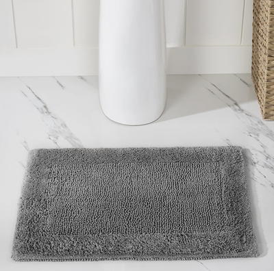 Knightsbridge Square Honeycomb 100% Cotton Reversible Bath Rug 20 X 30 Aqua