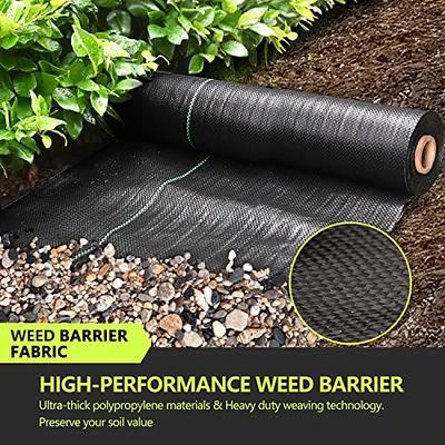 Garden Weed Barrier Landscape Fabric Heavy Duty, Woven Ground