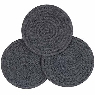 Kitchen Pot Holders Set Trivets Set 100% Pure Cotton Thread Weave