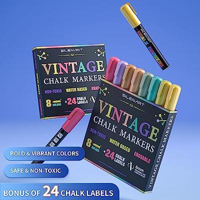 VILMA Liquid Chalk Markers Window Markers for Cars Glass pens Wet Erase Markers  Washable Blackboard Markers for Car Window, Mirrors