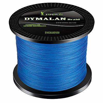 RIKIMARU Braided Fishing Line Abrasion Resistant Superline Zero Stretch&Low  Memory Extra Thin Diameter Blue 327Yds,50LB