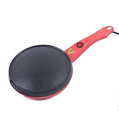 8 Electric Crepe Maker, Portable Crepe Maker Cordless Crepe Pan Maker  Griddle Crepe Pan with Non-Stick Coating for Crepes, Blintzes, Pancakes,  Bacon