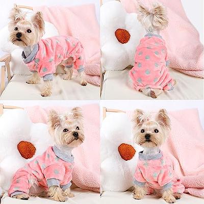 Dog Clothes for Small Dogs Girl Boy Puppy Pajamas Summer Pet Onesie  Jumpsuit Cute Top Dog Shirt Cat Pjs Outfit Apparel Doggy (Medium, Pink) -  Yahoo Shopping