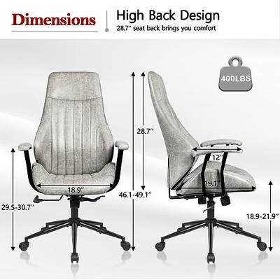 Giantex Ergonomic Office Chair w/Foldable Backrest, Mid Back Mesh Chair  with Lumbar Support, Flip up Arms, Swivel Rolling Executive Task Chair