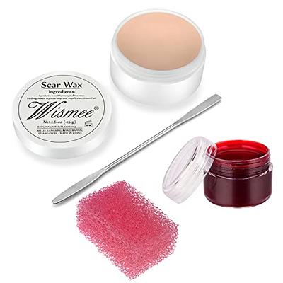 Wismee Sfx Makeup Special Effects Makeup Kit with Scar Wax (1.6  Oz),Halloween Makeup Fake Blood Gel(1.06Oz),Makeup Spatula,Nude Color Putty,Pink  Stipple Sponge Fake Wound Moulding Scars Wax Set - Yahoo Shopping