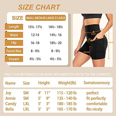  MOREFEEL 3 Pack High Waisted Biker Shorts for Women with  Pockets – 5 Super Soft Workout Yoga Cycling Compression Shorts : Clothing,  Shoes & Jewelry