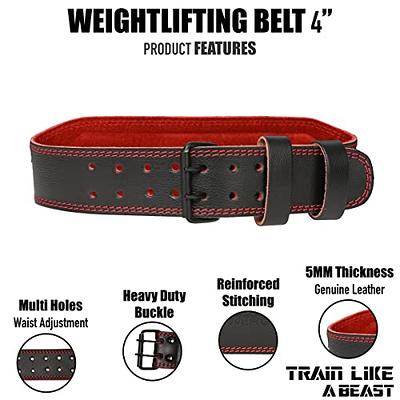  Jaffick Weight Lifting Belt For Ladies (4 Wide) - 100%  Leather Gym Belts Lower Waist Back Support For Women Men Fitness Squat  Deadlift Heavy Duty Cross Training Gym Powerlifting Workout 