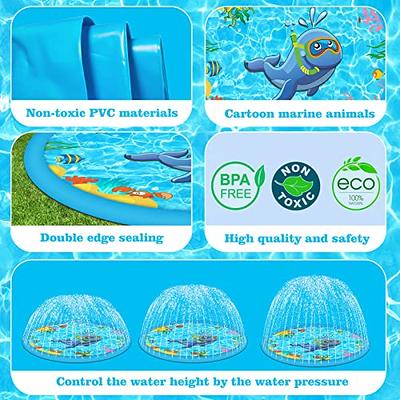 Pet Dog Splash Sprinkler Pad, Fountain Play Mat, Summer Outdoor Water Mat  Toys for Your Dog