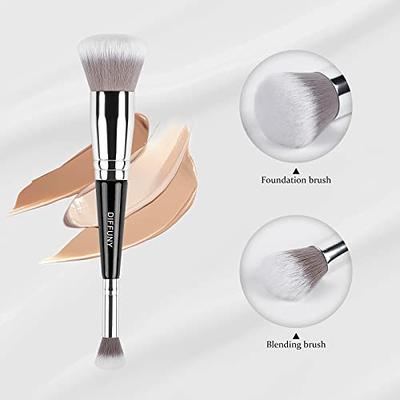 DIFFUNY Large Makeup Brushes Double Ended Foundation Brush & Concealer  Brush & Kabuki Brush & Eyeshadow Blending Brush & Blush Brush & Powder  Brush - Yahoo Shopping