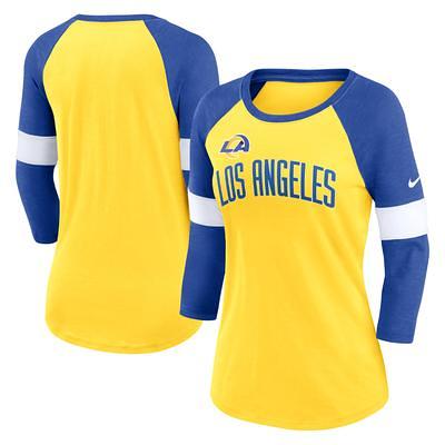 Los Angeles Rams Nike Women's Sideline Velocity Lockup Performance T-Shirt  - Royal