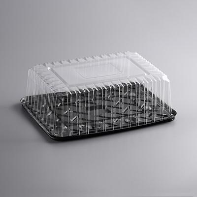 InnoPak 12 Compartment Clear Hinged High Dome Cupcake Container - 100/Case