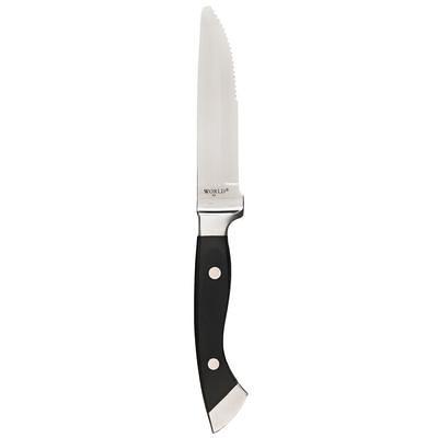 Choice 4 3/4 Stainless Steel Steak Knife with Black Polypropylene Handle -  12/Case