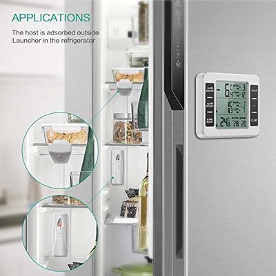 Wireless Digital Refrigerator Freezer Thermometer Temp Alarm Sensor  /Outdoor