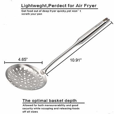 Solid Spider Strainer Skimmer Ladle With Handle Stainless Steel