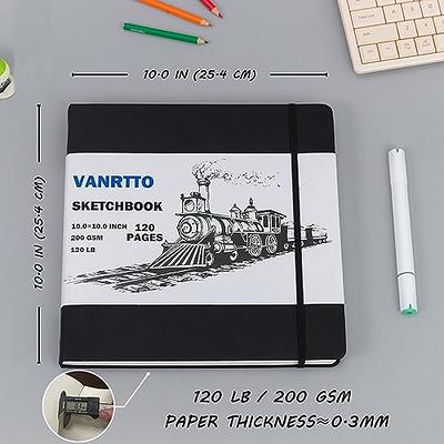  9 x 12 inches Hardcover Sketchbook for Drawing 120
