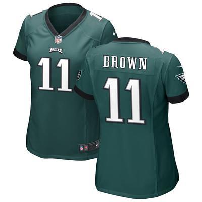 Men's Nike A.J. Brown Midnight Green Philadelphia Eagles Player Game Jersey