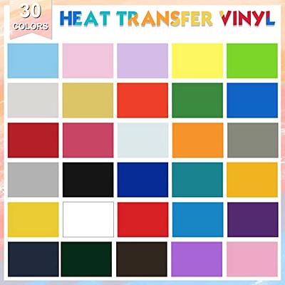 HTVRONT White HTV Heat Transfer Vinyl Bundle: 36 Pack 12 x 10 White Iron  on Vinyl for T-Shirt, White Heat Transfer Vinyl for C