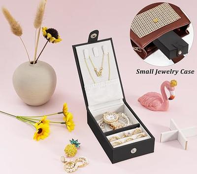 Small Travel Jewelry Box For Women Small Jewellery Box For Travel Jewelry  Case With Earring Holder Girls Earring Case Small Stud Earring Travel Case  J