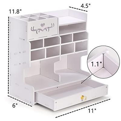 kaileyouxiangongsi Rotating Art Supply Organizer, Pen Holder 3  Compartments, School Supplies Organizer for Pen, Colored Pencil, Art  Brushes, Gift for