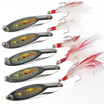 Fishinghappy 35pcs Fishing Lure Spinnerbait,Bass Trout Salmon Crappie Freshwater  Saltwater Hard Metal Spinner Baits Kit Spoon Bait Fishing in a Fishing  Tackle Box - Yahoo Shopping